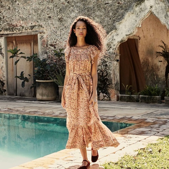 Doen Dresses & Skirts - Doen Sonnet dress. Pink valley floral. Size Xs